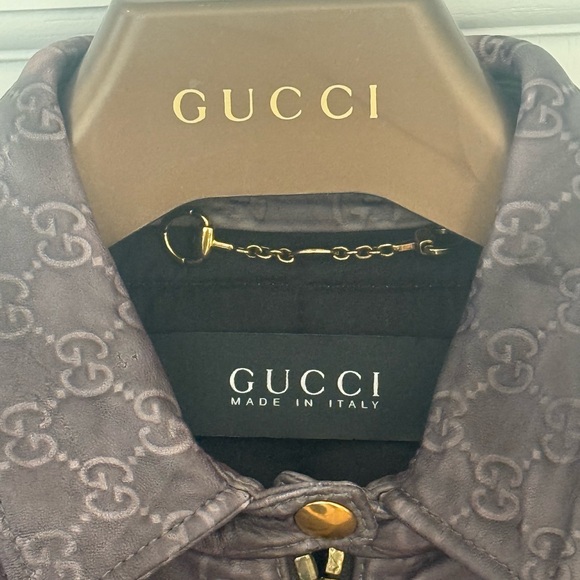 Gucci embossed GG leather jacket - Picture 3 of 16